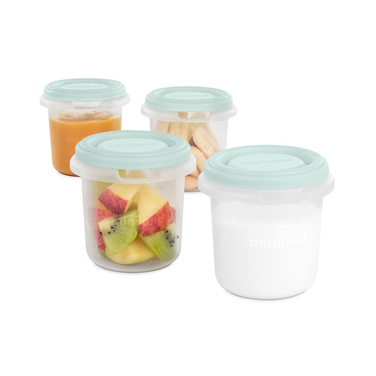 Set De 4 Hermétiques De 200ml Hermisized Bleu