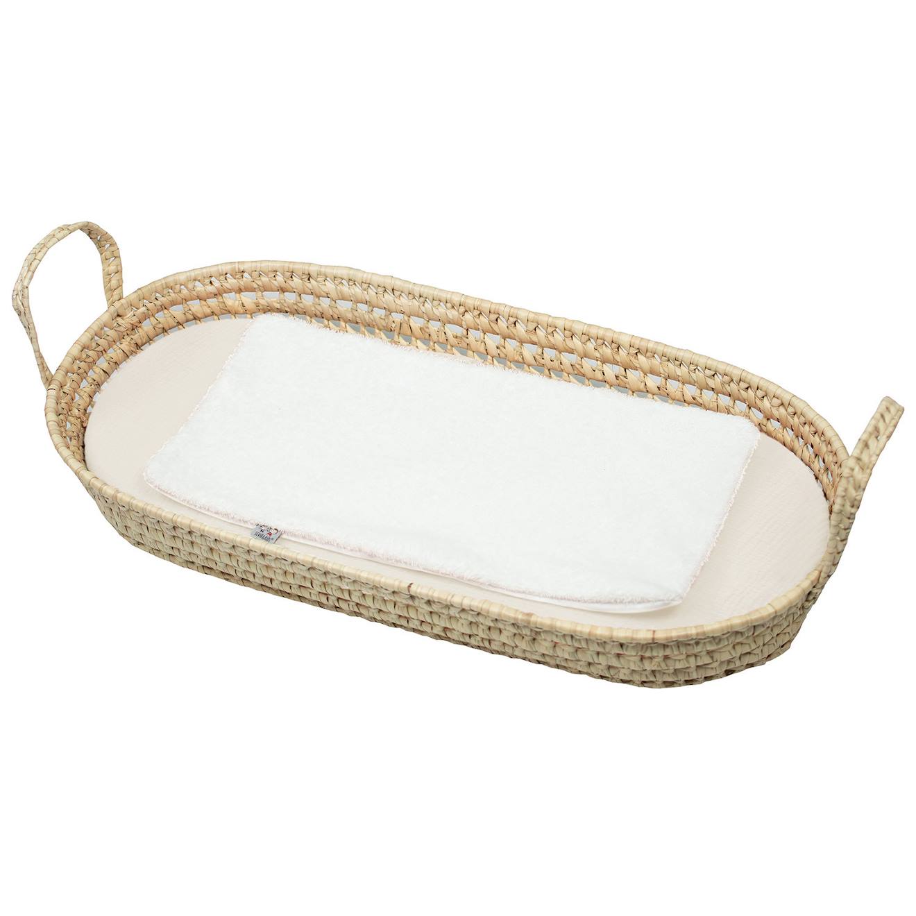 Set Panier À Langer : Panier + Matelas + Drap-housse + Tapis De Change Jeanne Beige