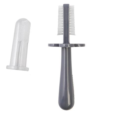 Grabease - Brosse À Dents Ergonomique Double Face Gris