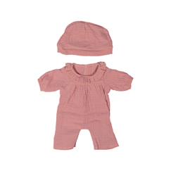 Jouet-Pyjama rose avec chapeau pour poupée de 38cm