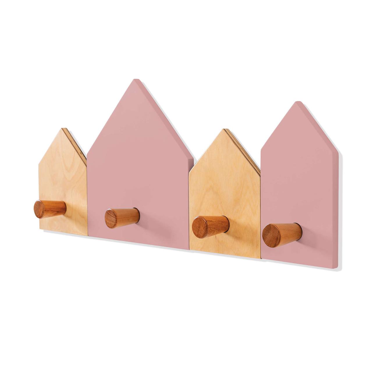 Crochet Mural Maisons (4 Crochets) Quartz Rose