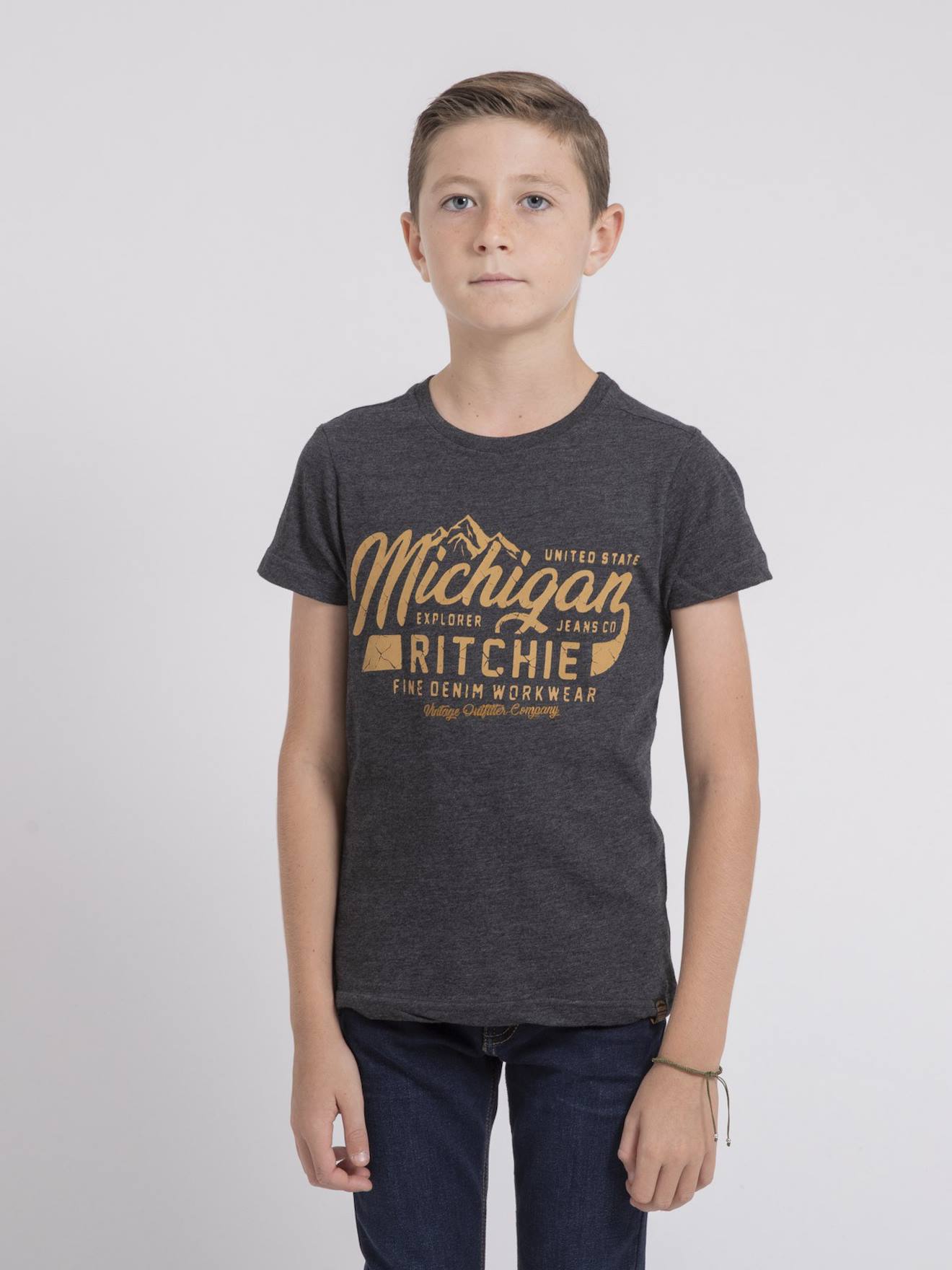 T-shirt Col Rond Pur Coton Joultix Garçon Antra