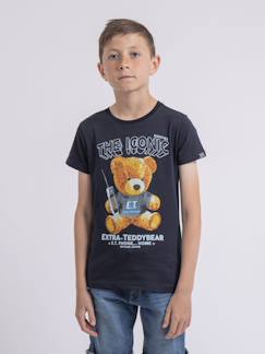 T-shirt col rond pur coton neverso garçon  - vertbaudet enfant