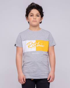 T-shirt col rond pur coton noware garçon  - vertbaudet enfant