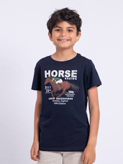 T-shirt manches courtes col rond pur coton neder garçon  - vertbaudet enfant