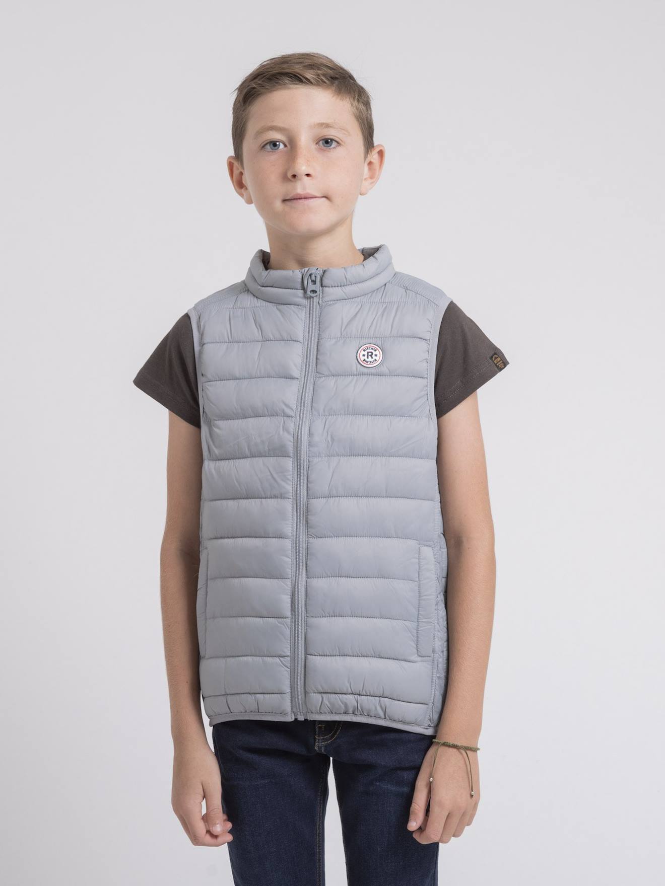 Doudoune Sans Manche Zernes Garçon Ii Gris Clair