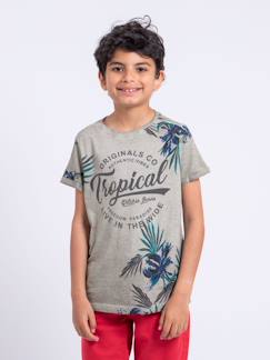 Garçon-T-shirt, polo, sous-pull-T-shirt-T-shirt manches courtes col rond pur coton nerwik garçon