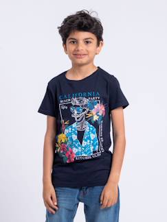 T-shirt manches courtes col rond pur coton numilan garçon  - vertbaudet enfant