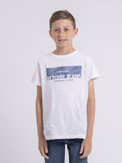 T-shirt col rond pur coton notelox garçon  - vertbaudet enfant