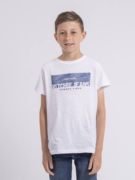 Garçon-T-shirt col rond pur coton notelox garçon