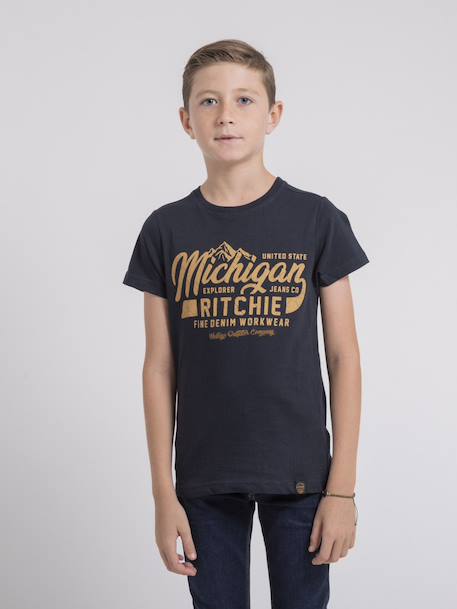 Garçon-T-shirt col rond pur coton joultix garçon