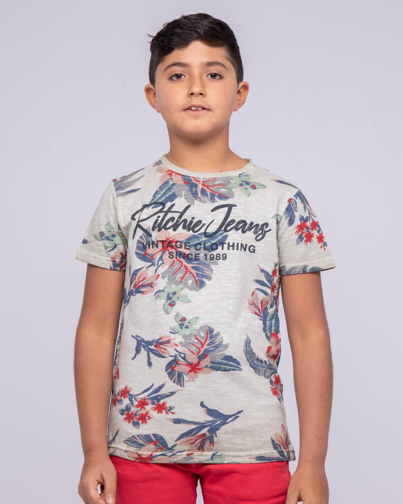 T-shirt Col Rond Pur Coton Motifs Nalko Garon Beige 16 €