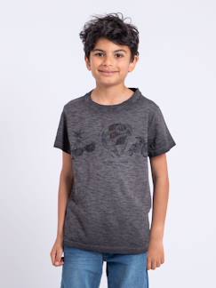 T-shirt manches courtes col rond pur coton noumarty garçon  - vertbaudet enfant
