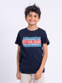 T-shirt manches courtes col rond pur coton nipeter garçon  - vertbaudet enfant