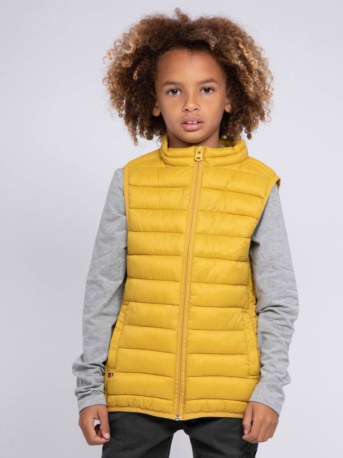 Doudoune Légère Zernes Garçon Jaune Moutarde