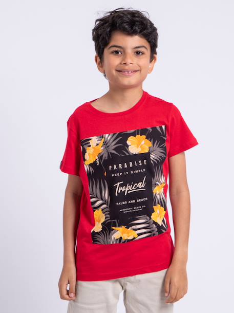 Garçon-T-shirt manches courtes col rond pur coton noctavio garçon