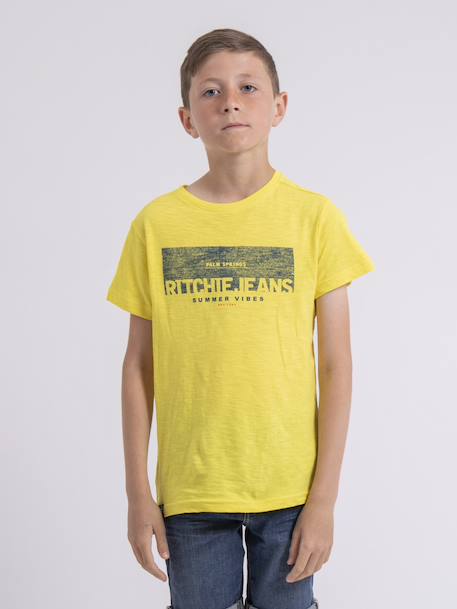 Garçon-T-shirt col rond pur coton notelox garçon