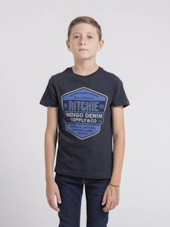 T-shirt col rond pur coton jagny garçon  - vertbaudet enfant