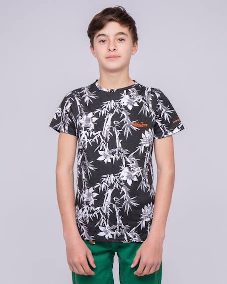 Garçon-T-shirt col rond pur coton motifs naschool garçon