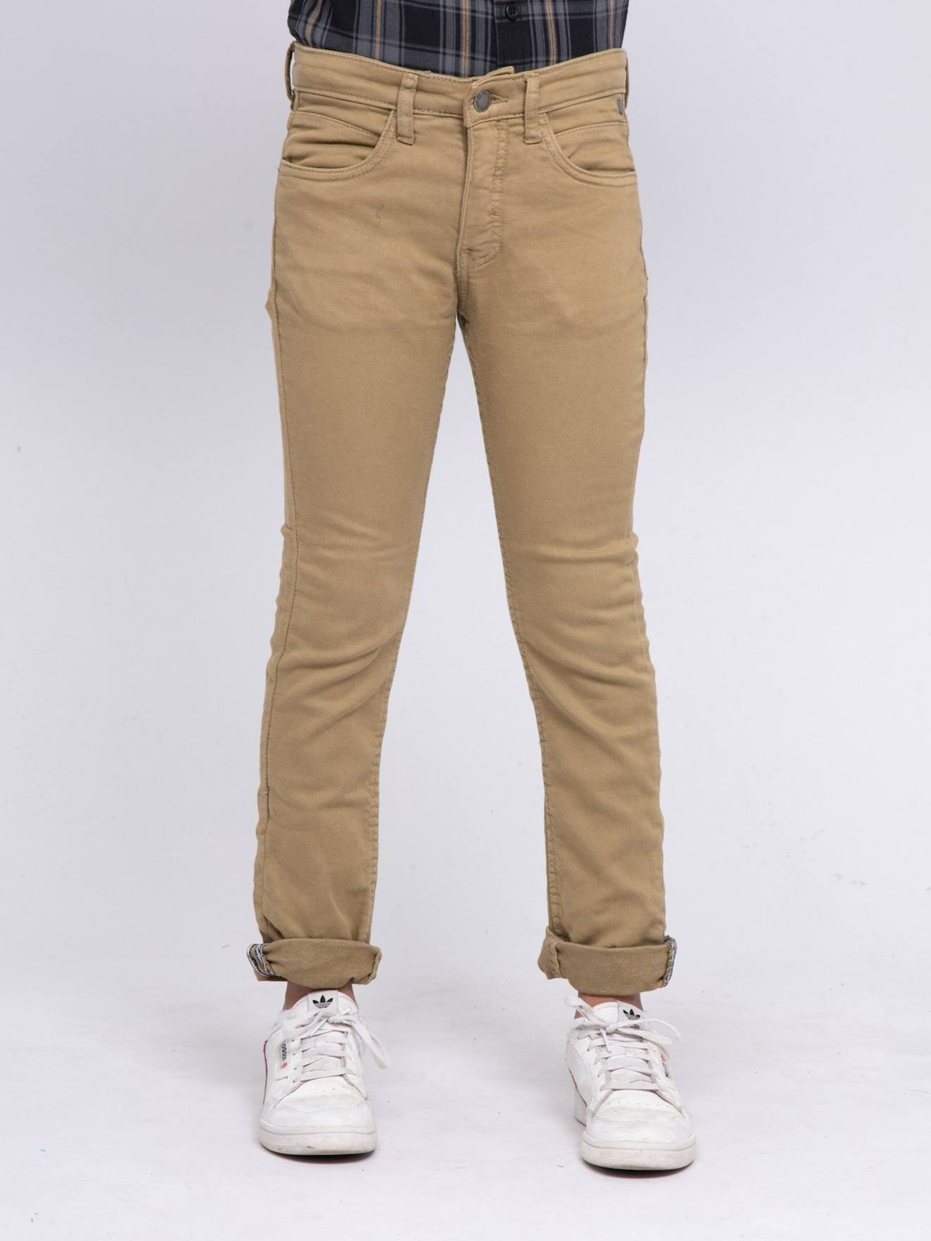 Pantalon 5 Poches Vaas Garon Beige 24 €