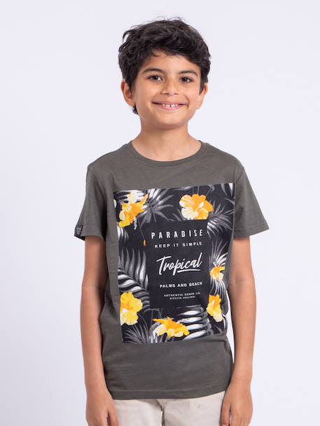 Garçon-T-shirt manches courtes col rond pur coton noctavio garçon