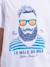 T-shirt manches courtes col rond pur coton nabarzu garçon Blanc+Jaune 3 - vertbaudet enfant 