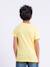 T-shirt manches courtes col rond pur coton nabarzu garçon Blanc+Jaune 6 - vertbaudet enfant 