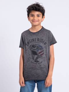 T-shirt manches courtes col rond pur coton numelwin garçon  - vertbaudet enfant
