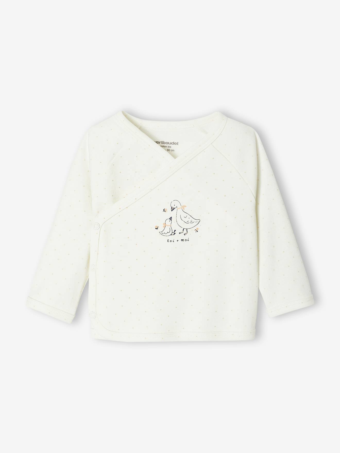 Brassire naissance imprime ouverture devant cru 5 €