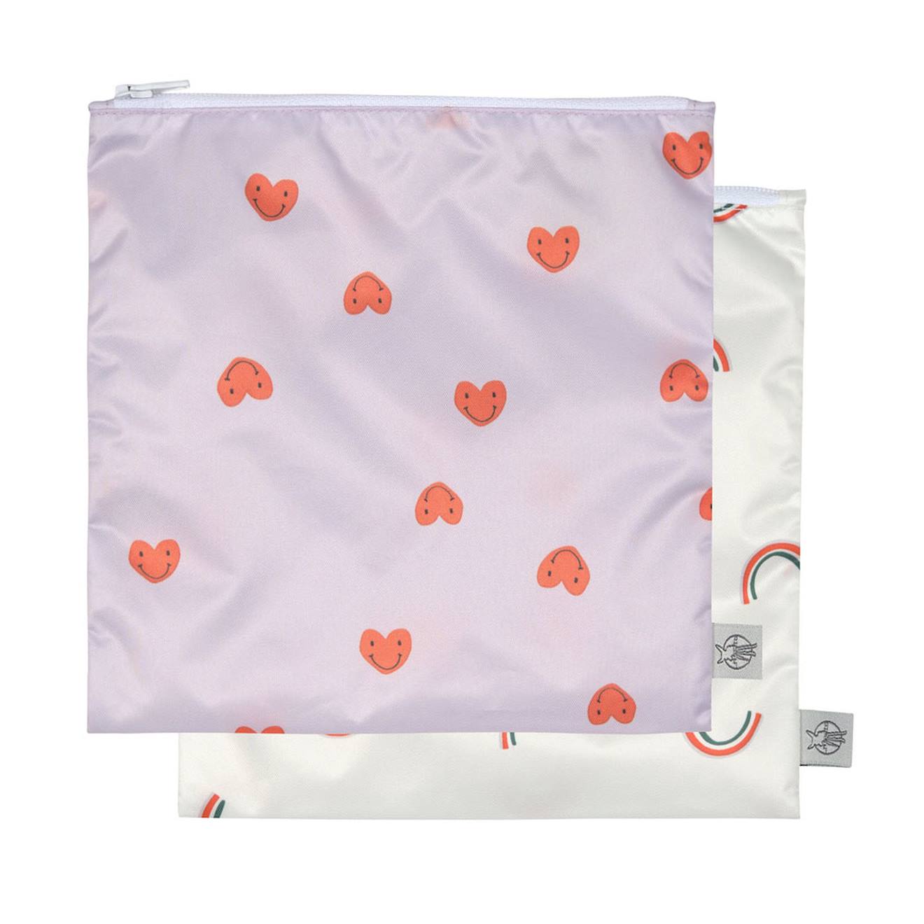Lot De 2 Pochettes À Snack Happy Rascals Coeur Multicolore