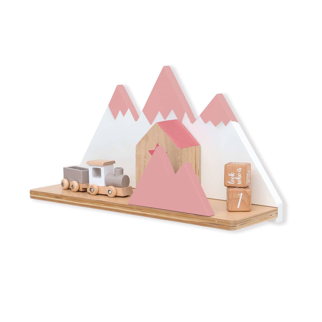 Étagère Murale Montagnes Quartz Rose