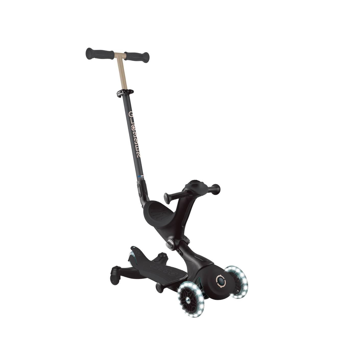 Trottinette Évolutive Go•up Deluxe Lights 360 Noir