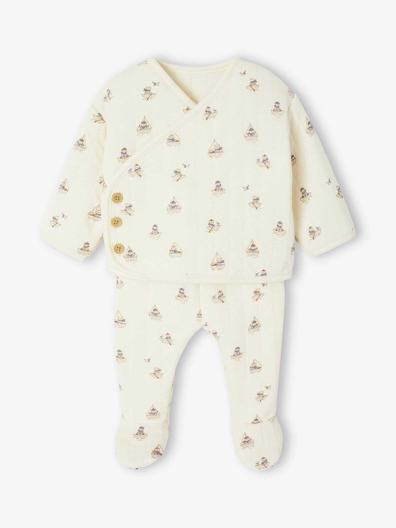 Ensemble matelass gilet pantalon pieds entirement imprim cru 17 €