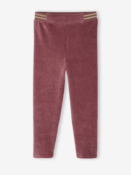 Fille-Legging fille velours 
