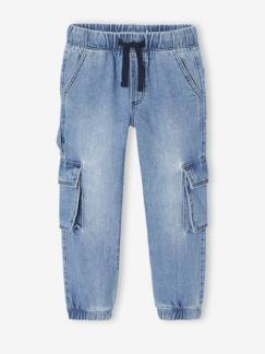 Pantalon denim loose battle garçon  - vertbaudet enfant