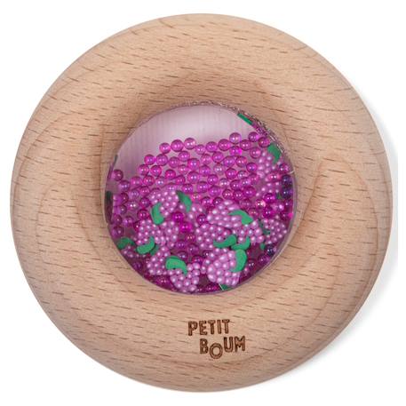 Petit Boum - Hochet Sensoriel Donut Fruits Violet