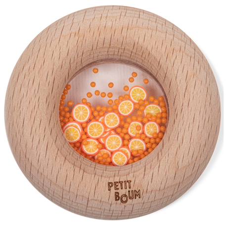 Petit Boum - Hochet Sensoriel Donut Fruits Orange