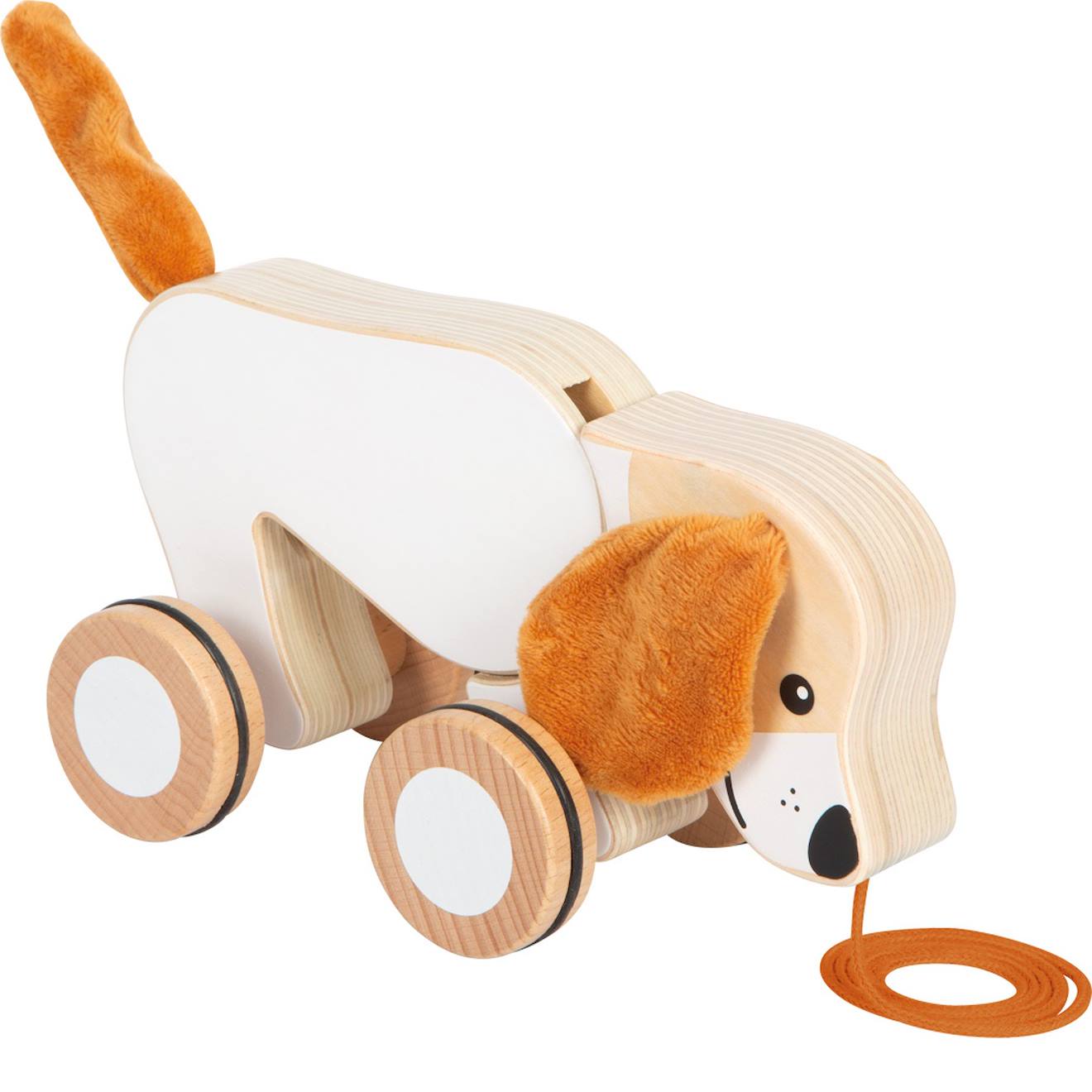 Chien À Tirer Avec Oreilles Crépitantes Beige