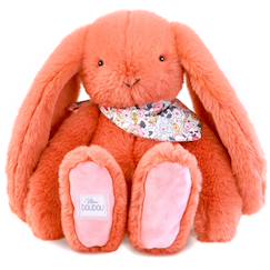 Jouet-Premier âge-Peluche lapin fleurette 35 cm