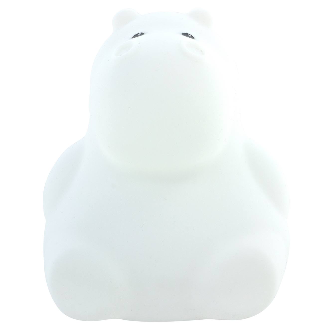 Petite Veilleuse Hippopotame Blanc
