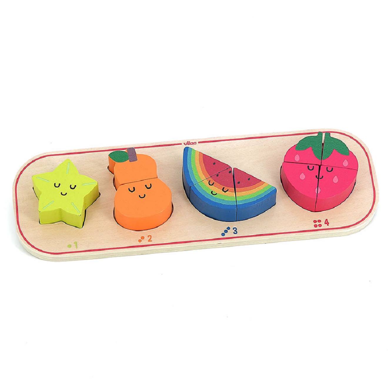 Encastrement 1, 2, 3 Et 4 Fruits Beige