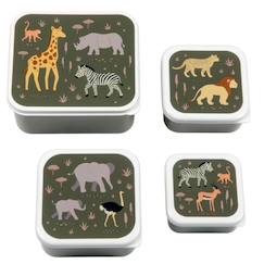 Puériculture-Repas-Lot de 4 boîtes à goûter