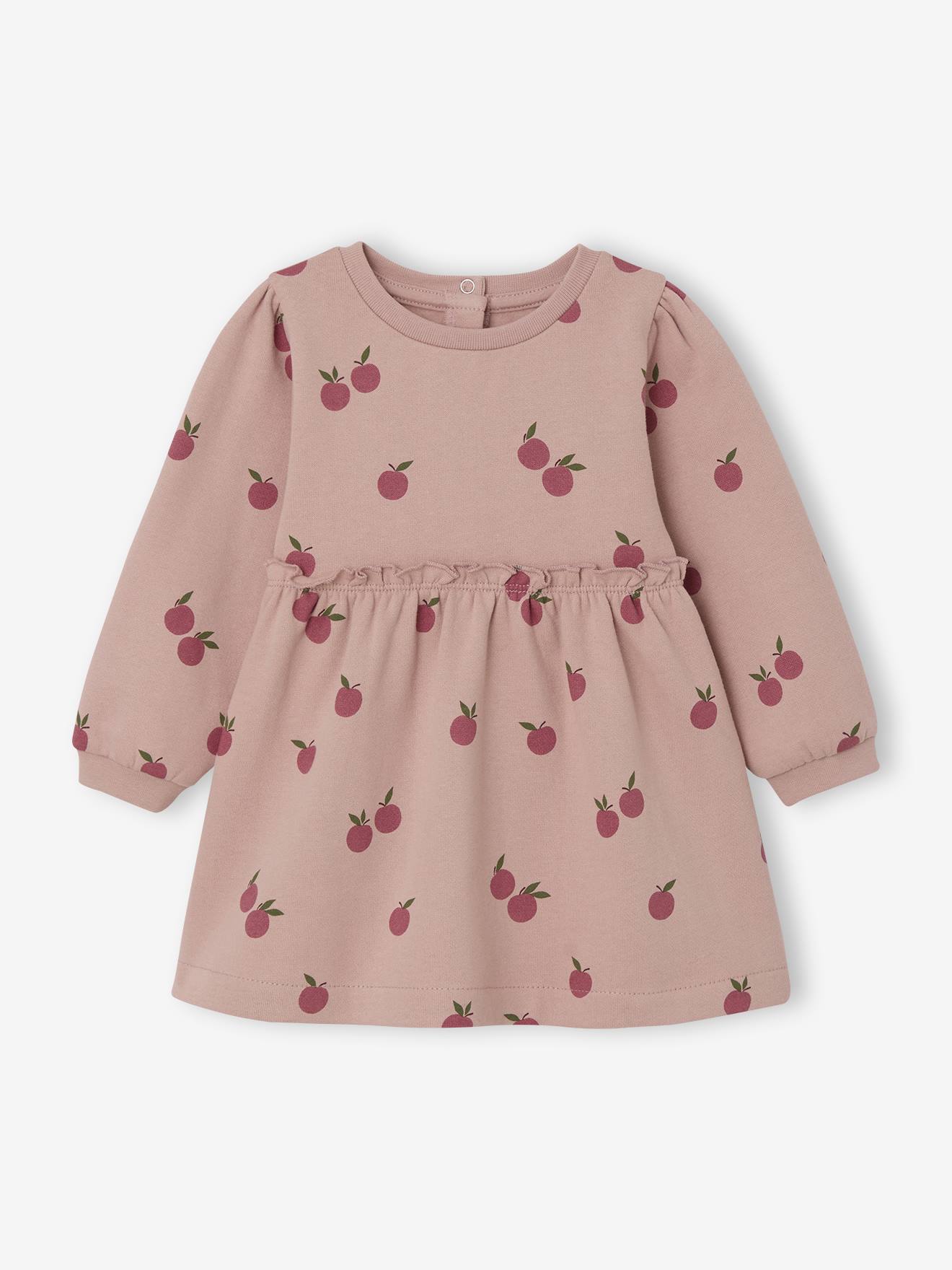 Robe bb en molleton rose poudr 13 €