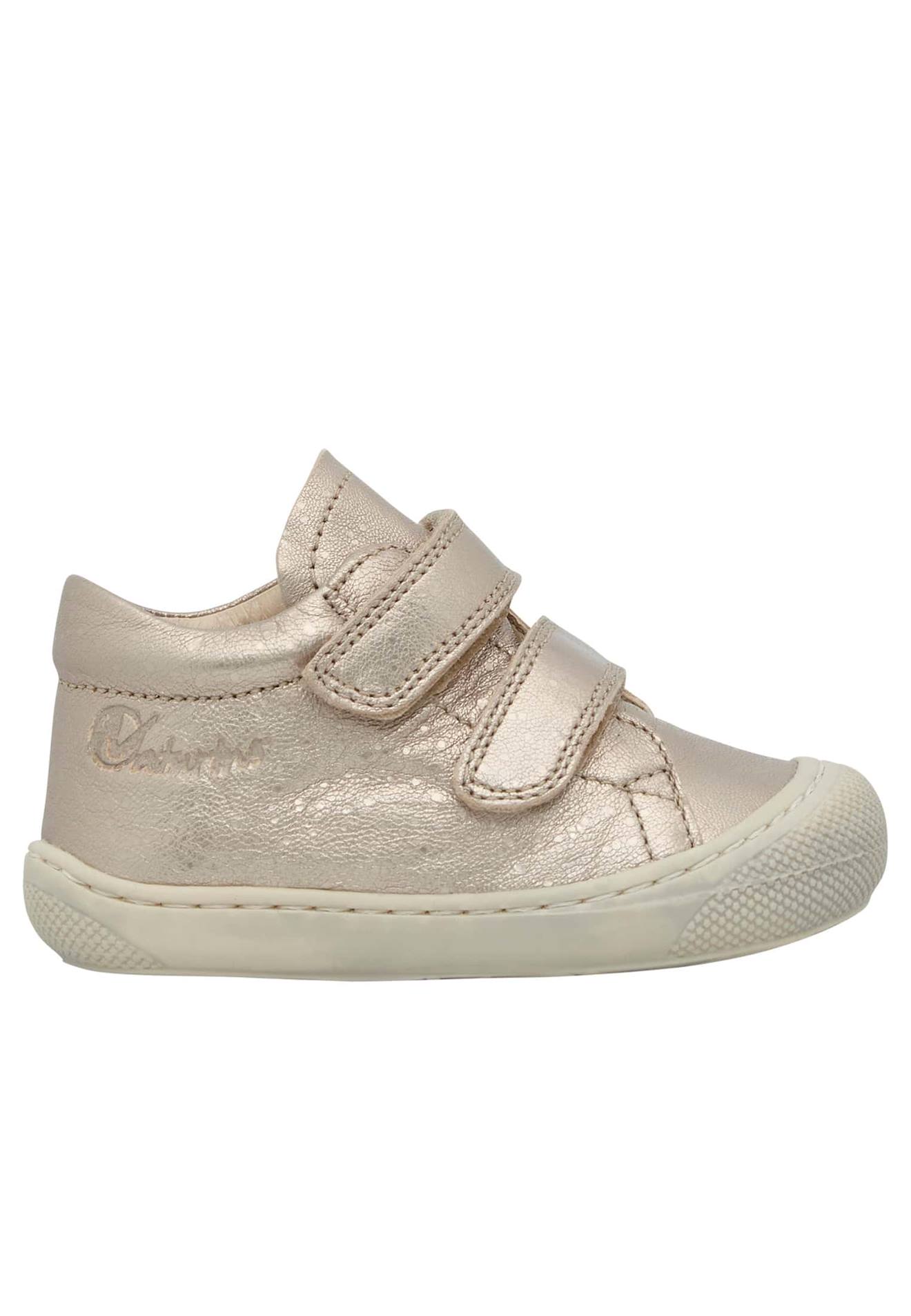 Chaussures Premiers Pas En Cuir Lamé Cocoon Vl Blanc-rose