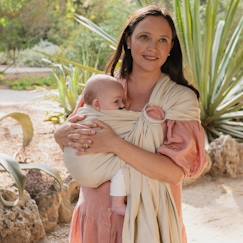 Porte-bébé boba ring sling en lin  - vertbaudet enfant