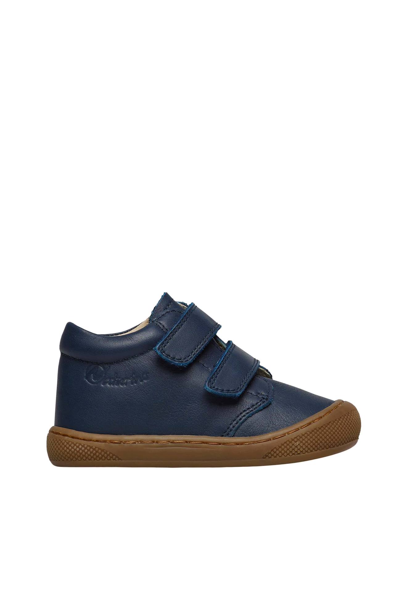 Chaussures Premiers Pas En Cuir Cocoon Wide Vl Bleu Foncé