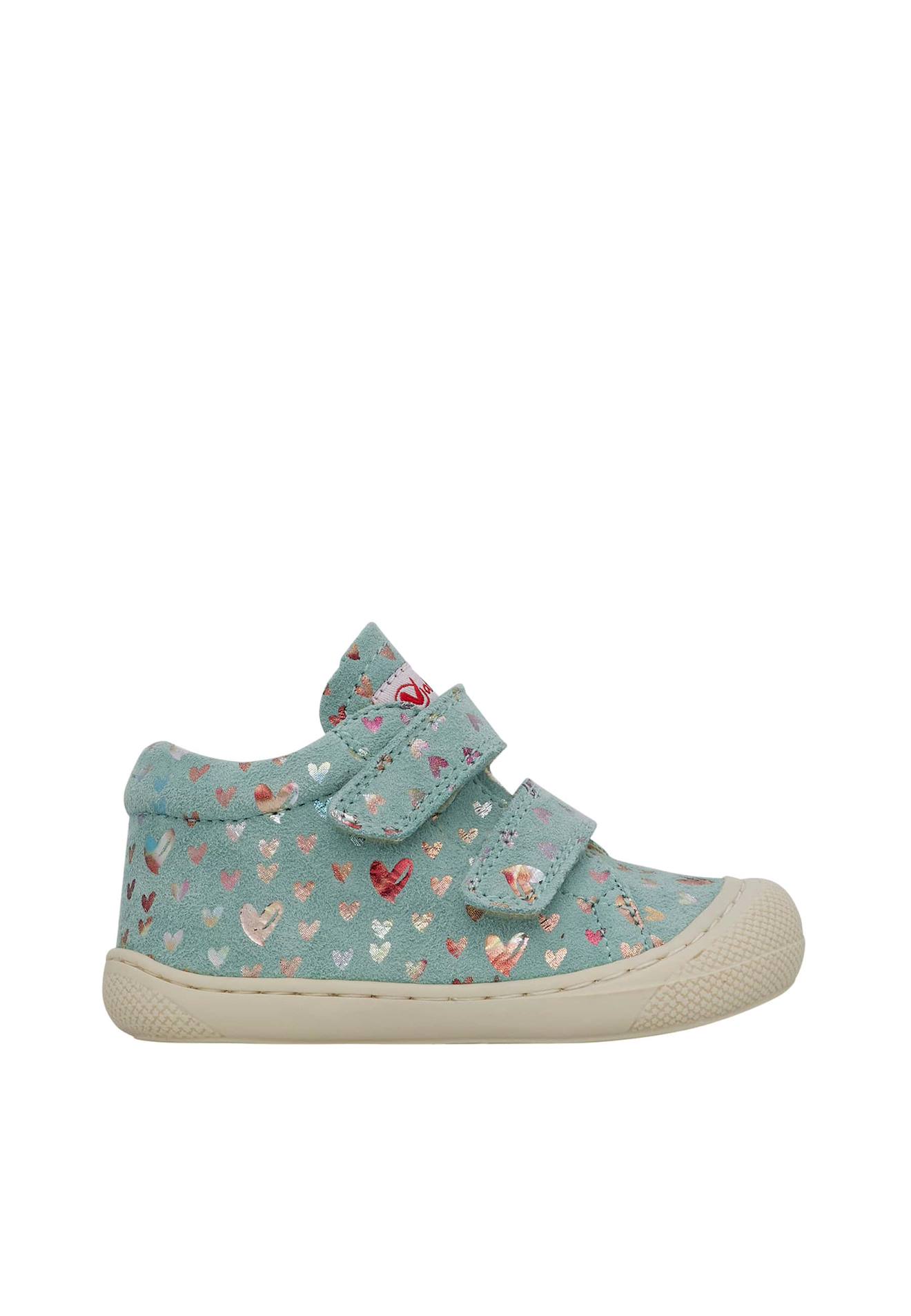 Chaussures Premiers Pas En Suède Cocoon Vl Vert Menthe