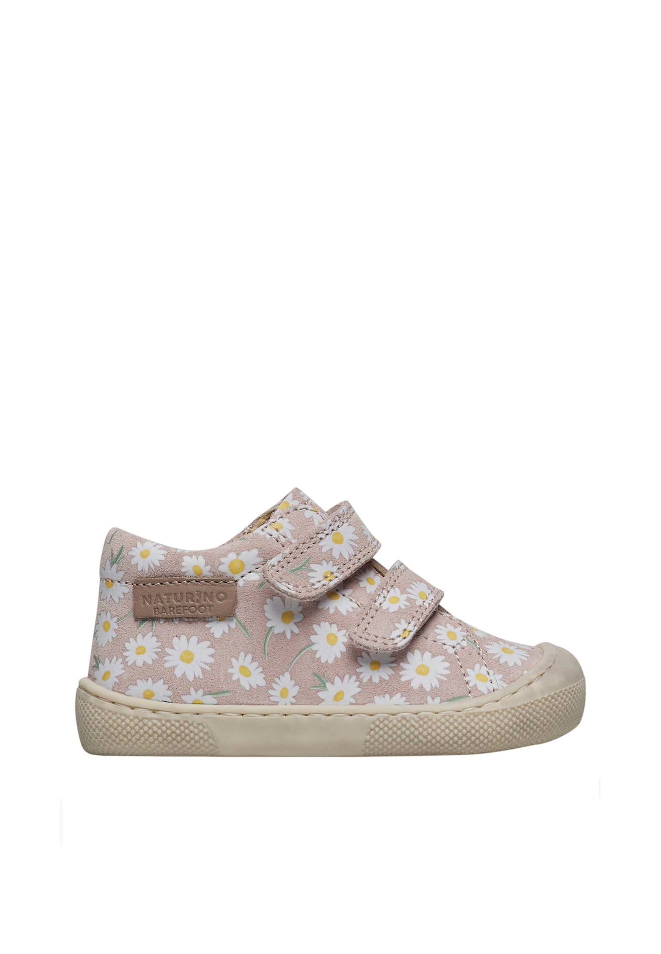 Chaussures Barefoot En Cuir Avec Imprimé Camomille Barefoot Amur Vl Rose