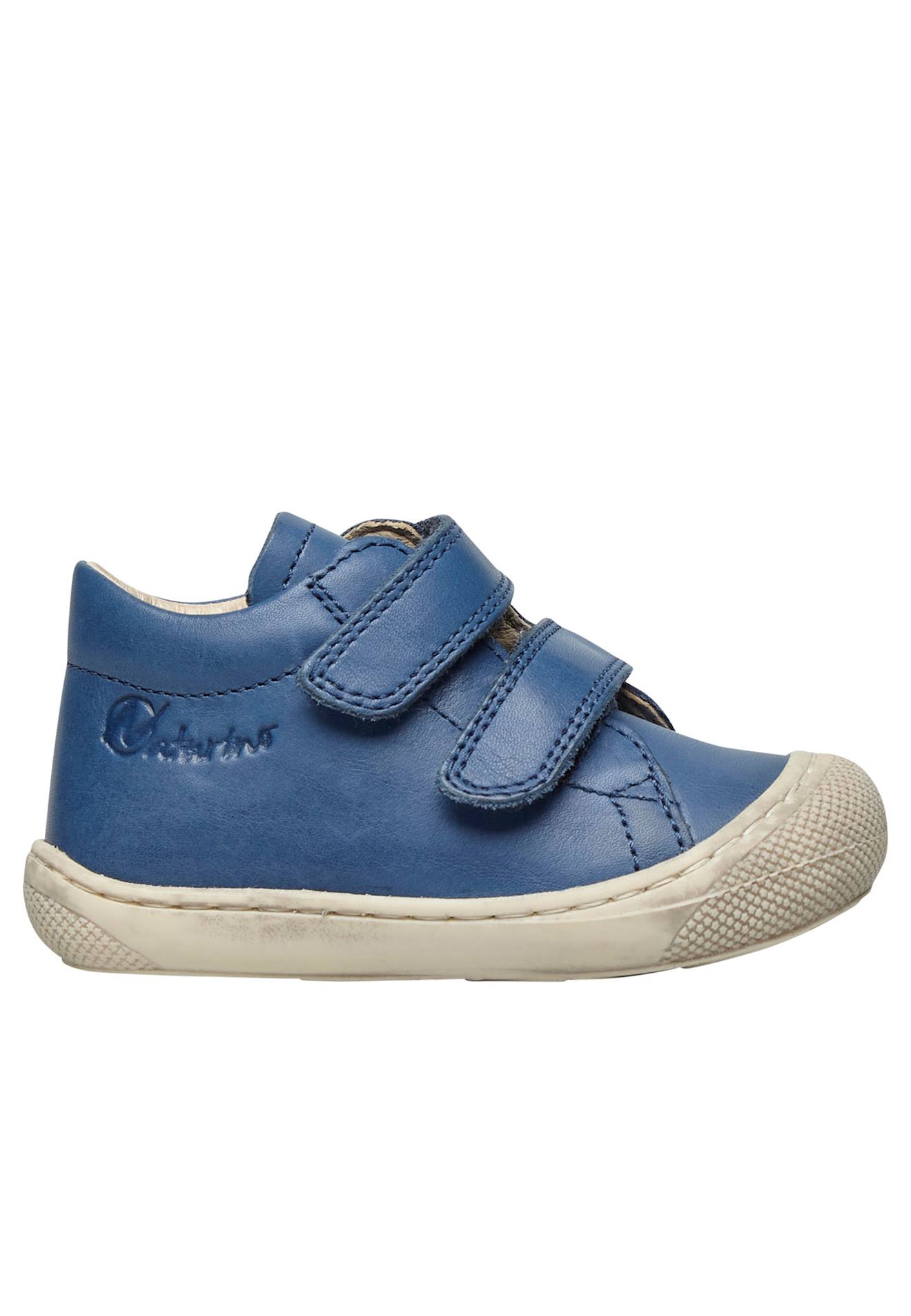 Chaussures Premiers Pas En Cuir Cocoon Vl Bleu-bleu Ciel