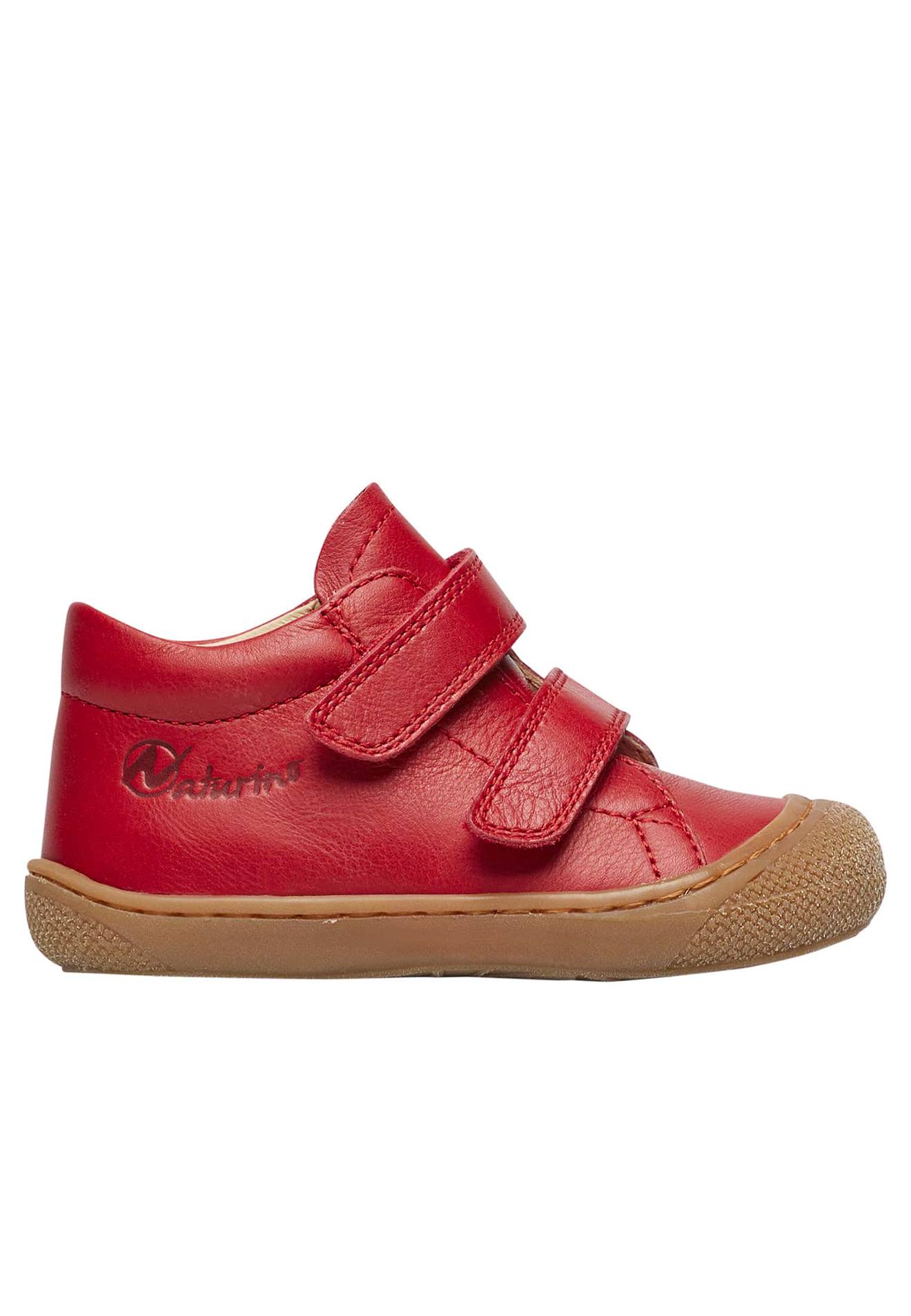 Chaussures Premiers Pas En Cuir Cocoon Vl Rouge-marron